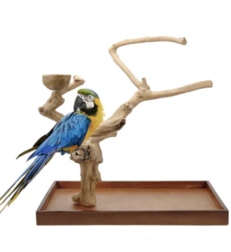 Java Tabletop Tree - Medium - Natural Hardwood Parrot Stand