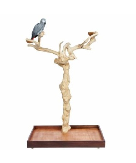 Java Wood II Tree - Medium - Natural Hardwood Parrot Playstand