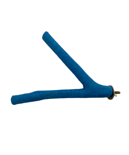Sanded Nail Trimming Forked Perch - Small - Blue - BOGOF