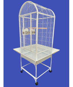 Parrot-Supplies Alabama Dome Top Parrot Cage White
