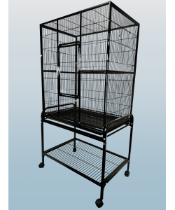 Parrot-Supplies Florida Parrot Cage with Stand Black