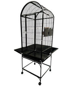 Parrot-Supplies Alabama Dome Top Parrot Cage Black