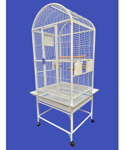 Parrot-Supplies Michigan Dome Top Parrot Cage White