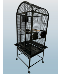 Parrot-Supplies Michigan Dome Top Parrot Cage Black