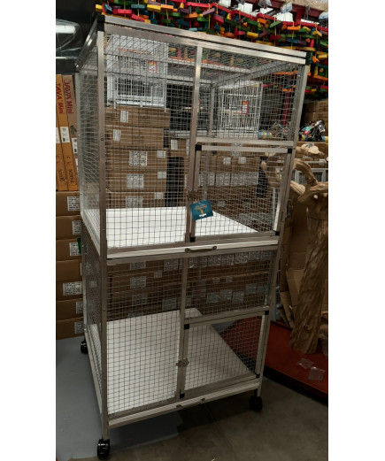 Aluminium Double Breeding Parrot Cage
