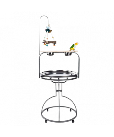 Parrot-Supplies Orlando Large Parrot Play Stand Black