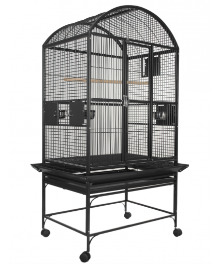 Parrot-Supplies Dakota Dome Top Parrot Cage Black