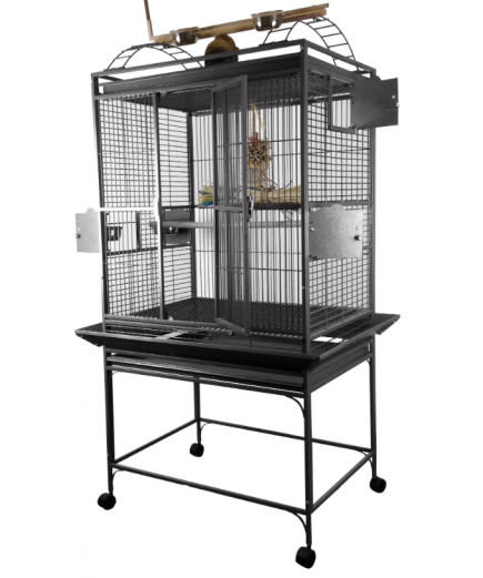 Parrot-Supplies Dakota Play Top Parrot Cage Black