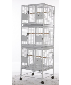 Parrot-Supplies Triple Breeding Or Display Parrot Cage Stone Parrot-Supplies Triple Breeding Or Display Parrot Cage Stone