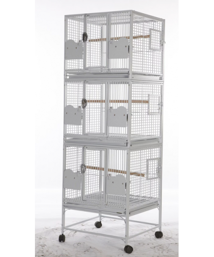 Parrot-Supplies Triple Breeding Or Display Parrot Cage Stone