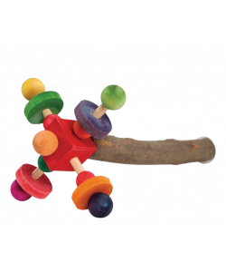 Parrot-Supplies Wooden Twirler Perch Spinning Parrot Toy Large Parrot-Supplies Wooden Twirler Perch Spinning Parrot Toy Large