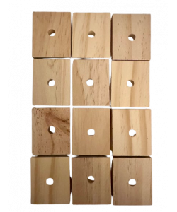 Parrot-Supplies Natural Wood Slats Medium - Parrot Toy Making Parts - Pack of 12