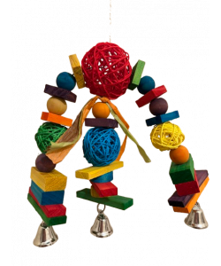 Parrot-Supplies Mega Vine Munch Ball Monster Parrot Toy Parrot-Supplies Mega Vine Munch Ball Monster Parrot Toy