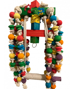 Parrot-Supplies Mega Jungle Chunky Wood & Rope XXXL Macaw Parrot Toy Parrot-Supplies Mega Jungle Chunky Wood & Rope XXXL Macaw Parrot Toy