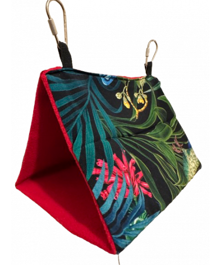 Parrot-Supplies Tropical Cozy Tent Hammock Parrot Hideaway Medium