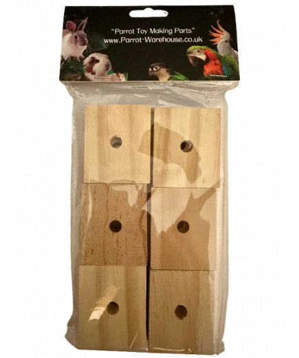 Parrot-Supplies Natural Wood Slats Medium - Parrot Toy Making Parts - Pack of 12