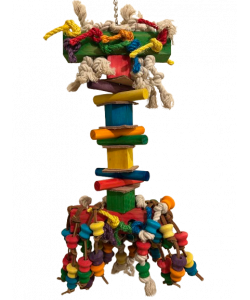 Parrot-Supplies Rocket Mega Wooden Blocks XXL Macaw Parrot Toy Parrot-Supplies Rocket Mega Wooden Blocks XXL Macaw Parrot Toy