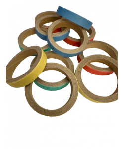 Parrot-Supplies Birdie Bangles - Parrot Toy Making Parts - Pack of 12