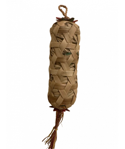 Parrot-Supplies Natural Woven Florida Palm Leaf Foraging Parrot Toy