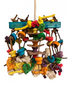 Parrot-Supplies Leather & Sisal Invader XL Parrot Toy Parrot-Supplies Leather & Sisal Invader XL Parrot Toy