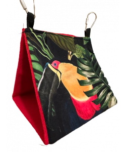 Parrot-Supplies Tropical Cozy Tent Hammock Parrot Hideaway Small Parrot-Supplies Tropical Cozy Tent Hammock Parrot Hideaway Small