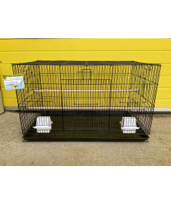 Small Bird Flight Cage, Budgie, Cockatiel, Finch Etc - Black