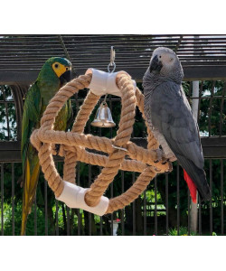 Parrot Planet Jute Swinger Parrot Toy
