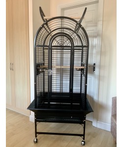 Parrot-Supplies California Top Opening Parrot Cage - Black