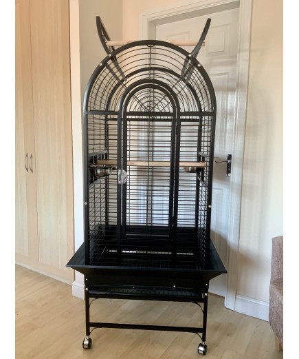 Parrot-Supplies California Top Opening Parrot Cage - Black