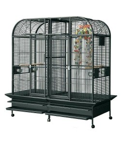 Parrot-Supplies Washington Premium Double Macaw Parrot Cage - Black