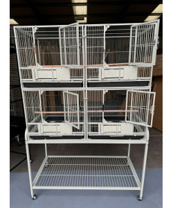 Block Of 4 Breeding / Display Cages - Stone