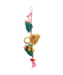 Triple Foraging Pouches Parrot Toy