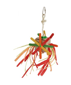 Shred & Spin Box - Chewable Foraging Parrot Toy