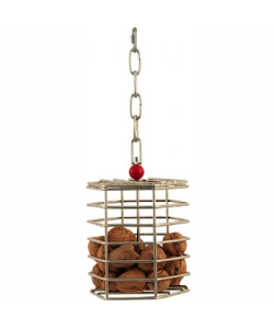 Baffle Cage - Stainless Steel Foraging Toy - Large