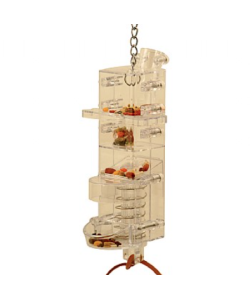 Tug N Slide Foraging Tower Parrot Toy