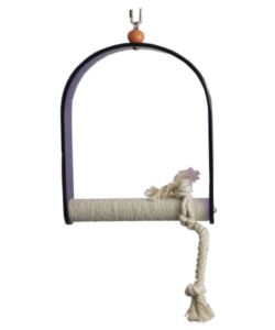 Adventure Bound Hanging Acrylic Parrot Cage Swing - Medium