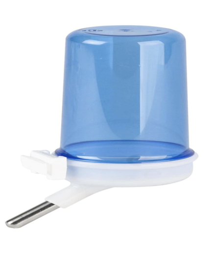 Blue Plastic Bird Cage Water Bottle Drinker 200ml - Pack Of 5