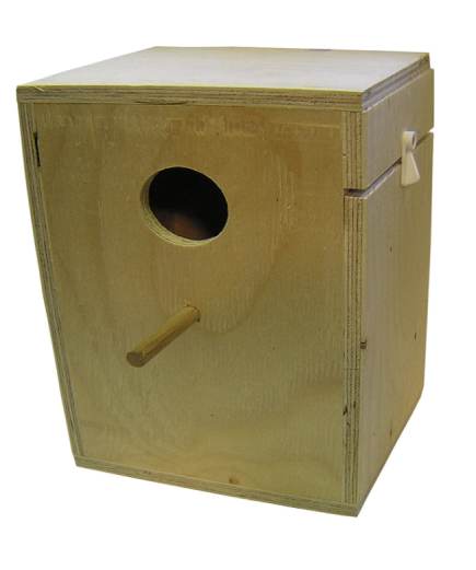 Small Parakeet Wooden Nest Box
