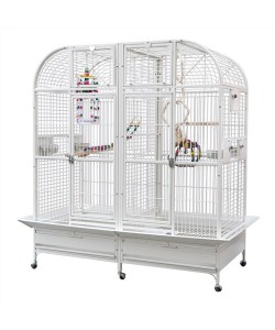 Parrot-Supplies Washington Premium Double Macaw Parrot Cage - White