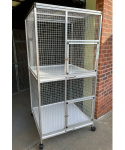 Aluminium Double Breeding Parrot Cage