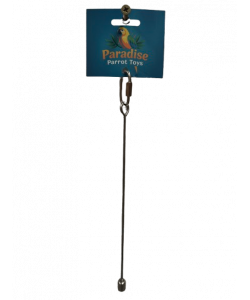Parrot-Supplies Stainless Steel Kabob Parrot Treat Holder - Large