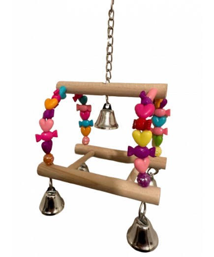 Parrot-Supplies Tweet Heart Birdie Play Pad Parrot Toy Swing