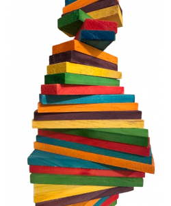 Parrot Supplies Cocotte Wooden Colourful Slats XXL Parrot Toy Parrot Supplies Cocotte Wooden Colourful Slats XXL Parrot Toy