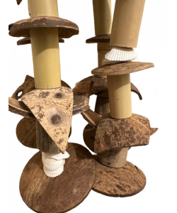 Parrot-Supplies Mega Natural Coconut & Sea Shell Stacker XL Parrot Toy Parrot-Supplies Mega Natural Coconut & Sea Shell Stacker XL Parrot Toy