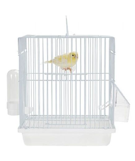 Rainforest Cages Mali - Small Bird Travel Cage - White