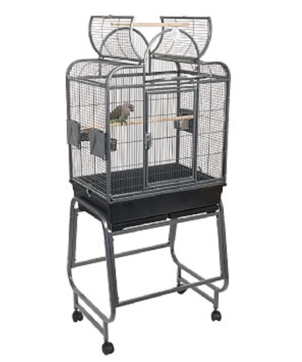 Rainforest Cages Mini Santa Fe Top Opening Parrot Cage With Stand - Antique