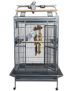 Rainforest Cages Santos II Play Gym Top Parrot Cage - Antique