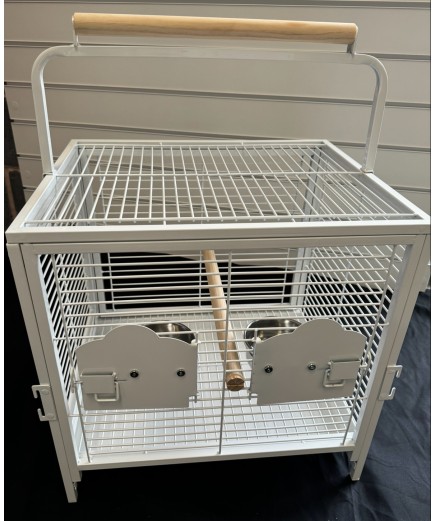 Parrot-Supplies Parrot Travel Cage - White Parrot-Supplies Parrot Travel Cage - White