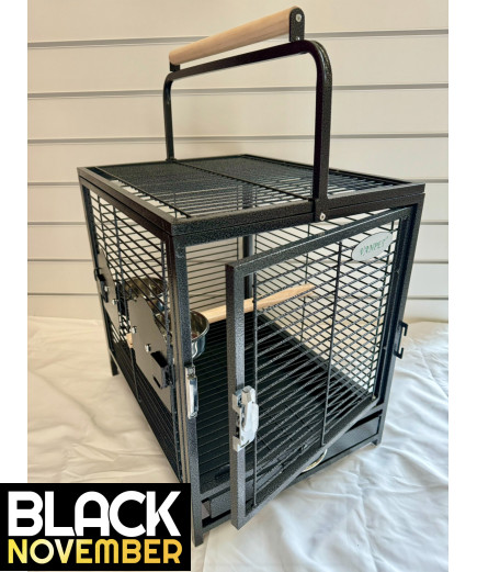 Parrot-Supplies Parrot Travel Cage - Black