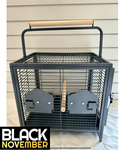 Parrot-Supplies Parrot Travel Cage - Black